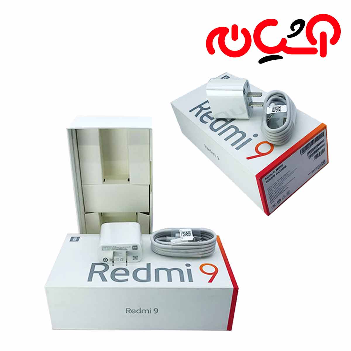 شارژر کامل تایپ سی ۲ آمپر REDMI 9 با جعبه گوشی