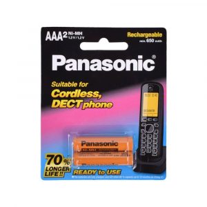 باتری نیم قلمی شارژی PANASONIC 650