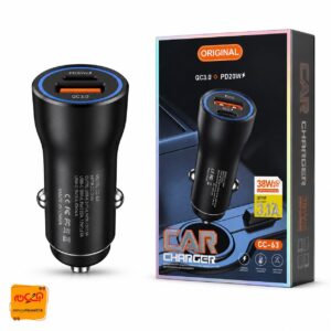 شارژر فندکی 38W PD مدل CC-63