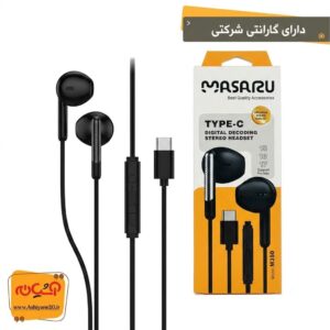 هندزفری سیمی تایپ سی MASARU M350