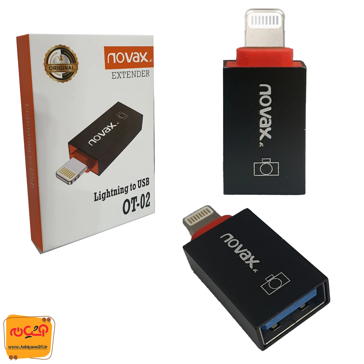 111342.webp تبدیل OTG آیفون NOVAX OT-02 - تصویر 1
