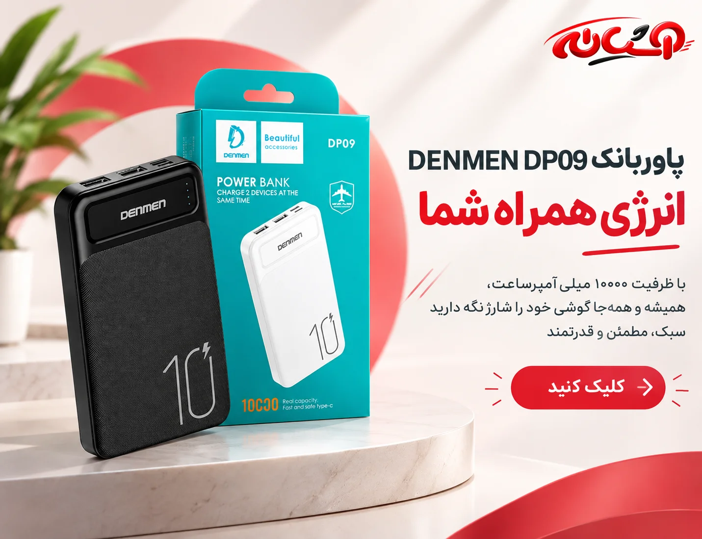 پاوربانک denmen dp09